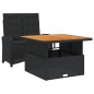 vidaXL 2-tlg. Garten-Essgruppe mit Kissen Schwarz Poly Rattan vidaXL 2-tlg. Garten-Essgruppe mit Kissen Schwarz Poly Rattan