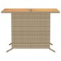 vidaXL 3-tlg. Bistro-Set mit Kissen Beige Poly Rattan vidaXL 3-tlg. Bistro-Set mit Kissen Beige Poly Rattan