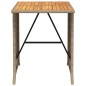vidaXL 3-tlg. Bistro-Set mit Kissen Beige Poly Rattan vidaXL 3-tlg. Bistro-Set mit Kissen Beige Poly Rattan