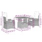 vidaXL 3-tlg. Garten-Essgruppe mit Kissen Beige Poly Rattan vidaXL 3-tlg. Garten-Essgruppe mit Kissen Beige Poly Rattan