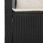 vidaXL 5tlg. Garten-Sofagarnitur mit Kissen Schwarz Poly Rattan Akazie vidaXL 5tlg. Garten-Sofagarnitur mit Kissen Schwarz Poly Rattan Akazie