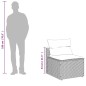 vidaXL 5tlg. Garten-Sofagarnitur mit Kissen Schwarz Poly Rattan Akazie vidaXL 5tlg. Garten-Sofagarnitur mit Kissen Schwarz Poly Rattan Akazie