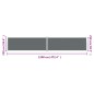 vidaXL Seitenmarkise Ausziehbar Anthrazit 220x1200 cm vidaXL Seitenmarkise Ausziehbar Anthrazit 220x1200 cm