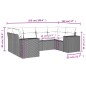 vidaXL 6-tlg. Garten-Sofagarnitur mit Kissen Beige Poly Rattan vidaXL 6-tlg. Garten-Sofagarnitur mit Kissen Beige Poly Rattan