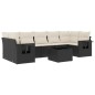 vidaXL 8-tlg. Garten-Sofagarnitur mit Kissen Schwarz Poly Rattan vidaXL 8-tlg. Garten-Sofagarnitur mit Kissen Schwarz Poly Rattan