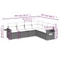 vidaXL 6-tlg. Garten-Sofagarnitur mit Kissen Beige Poly Rattan vidaXL 6-tlg. Garten-Sofagarnitur mit Kissen Beige Poly Rattan