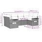 vidaXL 6-tlg. Garten-Sofagarnitur mit Kissen Schwarz Poly Rattan vidaXL 6-tlg. Garten-Sofagarnitur mit Kissen Schwarz Poly Rattan