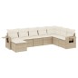 vidaXL 8-tlg. Garten-Sofagarnitur mit Kissen Beige Poly Rattan vidaXL 8-tlg. Garten-Sofagarnitur mit Kissen Beige Poly Rattan