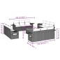 vidaXL 13-tlg. Garten-Sofagarnitur mit Kissen Beige Poly Rattan vidaXL 13-tlg. Garten-Sofagarnitur mit Kissen Beige Poly Rattan