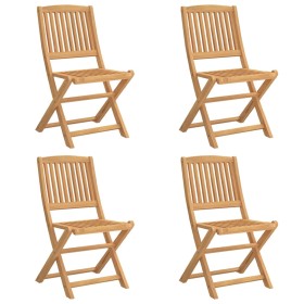 vidaXL Gartenstühle 4 Stk. Klappbar 57x49x90 cm Massivholz Akazie