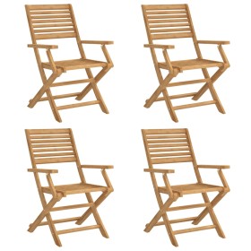 vidaXL Gartenstühle 4 Stk. Klappbar 54,5x61,5x86,5cm Massivholz Akazie
