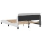 vidaXL Bettgestell mit Kopfteil Weiß 140x190 cm Kunstleder vidaXL Bettgestell mit Kopfteil Weiß 140x190 cm Kunstleder
