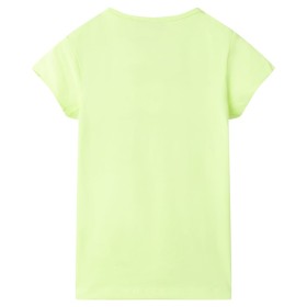 Kinder-T-Shirt Neongelb 92