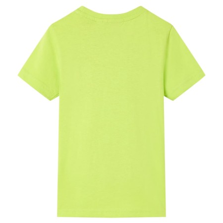 Kinder-T-Shirt Limette 128