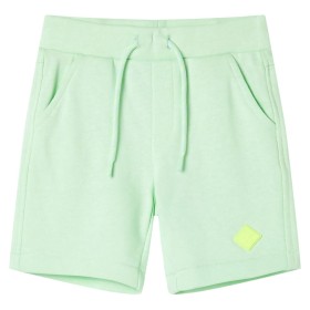 Kindershorts mit Kordelzug Hellgrün 128