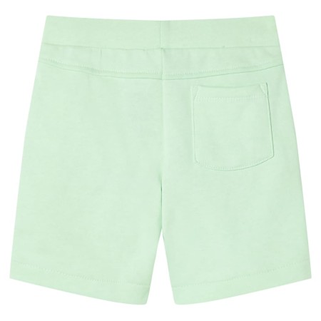 Kindershorts mit Kordelzug Hellgrün 128