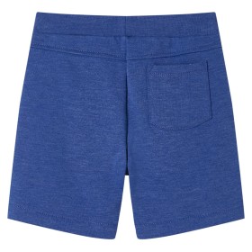 Kindershorts mit Kordelzug Blau Melange 92