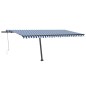 vidaXL Standmarkise Automatisch 500x300 cm Blau & Weiß vidaXL Standmarkise Automatisch 500x300 cm Blau & Weiß