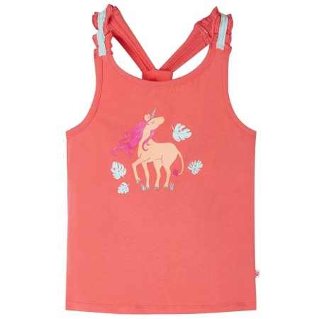 Kinder-Tanktop Korallenrosa 140