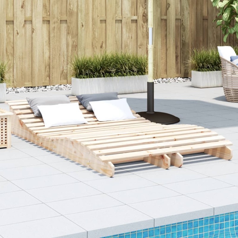 vidaXL Sonnenliegen 2 Stk. 205x60x31,5 cm Massivholz Kiefer vidaXL Sonnenliegen 2 Stk. 205x60x31,5 cm Massivholz Kiefer