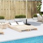 vidaXL Sonnenliegen 2 Stk. 205x60x31,5 cm Massivholz Kiefer vidaXL Sonnenliegen 2 Stk. 205x60x31,5 cm Massivholz Kiefer