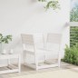 vidaXL Gartenstuhl Weiß Massivholz Kiefer vidaXL Gartenstuhl Weiß Massivholz Kiefer