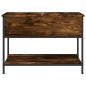 vidaXL Couchtisch Räuchereiche 70x50x50 cm Holzwerkstoff und Metall vidaXL Couchtisch Räuchereiche 70x50x50 cm Holzwerkstoff und Metall
