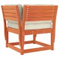 vidaXL Gartensofa mit Armlehnen und Kissen Braun Massivholz Kiefer vidaXL Gartensofa mit Armlehnen und Kissen Braun Massivholz Kiefer