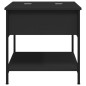 vidaXL Couchtisch Schwarz 70x50x50 cm Holzwerkstoff und Metall vidaXL Couchtisch Schwarz 70x50x50 cm Holzwerkstoff und Metall