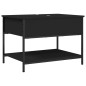 vidaXL Couchtisch Schwarz 70x50x50 cm Holzwerkstoff und Metall vidaXL Couchtisch Schwarz 70x50x50 cm Holzwerkstoff und Metall