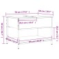 vidaXL Couchtisch Schwarz 70x50x50 cm Holzwerkstoff und Metall vidaXL Couchtisch Schwarz 70x50x50 cm Holzwerkstoff und Metall