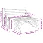 vidaXL 2-tlg. Garten-Lounge-Set Massivholz Tanne vidaXL 2-tlg. Garten-Lounge-Set Massivholz Tanne
