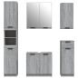vidaXL 5-tlg. Badmöbel-Set Grau Sonoma-Eiche Holzwerkstoff vidaXL 5-tlg. Badmöbel-Set Grau Sonoma-Eiche Holzwerkstoff