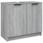 vidaXL 5-tlg. Badmöbel-Set Grau Sonoma-Eiche Holzwerkstoff vidaXL 5-tlg. Badmöbel-Set Grau Sonoma-Eiche Holzwerkstoff