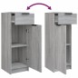 vidaXL 5-tlg. Badmöbel-Set Grau Sonoma-Eiche Holzwerkstoff vidaXL 5-tlg. Badmöbel-Set Grau Sonoma-Eiche Holzwerkstoff
