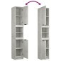 vidaXL 3-tlg. Badmöbel-Set Betongrau Holzwerkstoff vidaXL 3-tlg. Badmöbel-Set Betongrau Holzwerkstoff