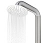 vidaXL Gartendusche mit Grauer Bodenplatte 230 cm Edelstahl vidaXL Gartendusche mit Grauer Bodenplatte 230 cm Edelstahl