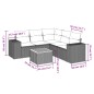 vidaXL 6-tlg. Garten-Sofagarnitur mit Kissen Schwarz Poly Rattan vidaXL 6-tlg. Garten-Sofagarnitur mit Kissen Schwarz Poly Rattan
