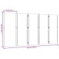 vidaXL 5-tlg. Paravent Taupe 350x180 cm vidaXL 5-tlg. Paravent Taupe 350x180 cm