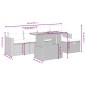 vidaXL 6-tlg. Garten-Sofagarnitur mit Kissen Schwarz Poly Rattan vidaXL 6-tlg. Garten-Sofagarnitur mit Kissen Schwarz Poly Rattan