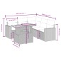 vidaXL 6-tlg. Garten-Sofagarnitur mit Kissen Schwarz Poly Rattan vidaXL 6-tlg. Garten-Sofagarnitur mit Kissen Schwarz Poly Rattan