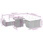 vidaXL 10-tlg. Garten-Sofagarnitur mit Kissen Schwarz Poly Rattan vidaXL 10-tlg. Garten-Sofagarnitur mit Kissen Schwarz Poly Rattan