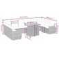 vidaXL 11-tlg. Garten-Sofagarnitur mit Kissen Schwarz Poly Rattan vidaXL 11-tlg. Garten-Sofagarnitur mit Kissen Schwarz Poly Rattan