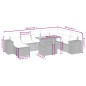 vidaXL 9-tlg. Garten-Sofagarnitur mit Kissen Schwarz Poly Rattan vidaXL 9-tlg. Garten-Sofagarnitur mit Kissen Schwarz Poly Rattan
