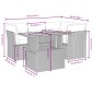 vidaXL 5-tlg. Garten-Sofagarnitur mit Kissen Schwarz Poly Rattan vidaXL 5-tlg. Garten-Sofagarnitur mit Kissen Schwarz Poly Rattan