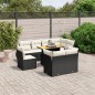 vidaXL 9-tlg. Garten-Sofagarnitur mit Kissen Schwarz Poly Rattan vidaXL 9-tlg. Garten-Sofagarnitur mit Kissen Schwarz Poly Rattan