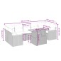 vidaXL 8-tlg. Garten-Sofagarnitur mit Kissen Schwarz Poly Rattan vidaXL 8-tlg. Garten-Sofagarnitur mit Kissen Schwarz Poly Rattan