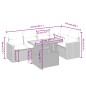 vidaXL 6-tlg. Garten-Sofagarnitur mit Kissen Schwarz Poly Rattan vidaXL 6-tlg. Garten-Sofagarnitur mit Kissen Schwarz Poly Rattan