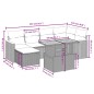 vidaXL 7-tlg. Garten-Sofagarnitur mit Kissen Schwarz Poly Rattan vidaXL 7-tlg. Garten-Sofagarnitur mit Kissen Schwarz Poly Rattan