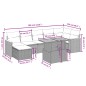 vidaXL 8-tlg. Garten-Sofagarnitur mit Kissen Schwarz Poly Rattan vidaXL 8-tlg. Garten-Sofagarnitur mit Kissen Schwarz Poly Rattan